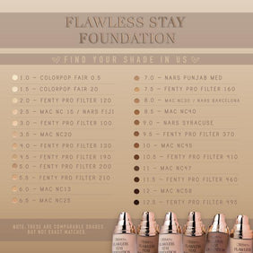 Beauty Creations Flawless Stay Foundation 9.0