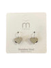 Stainless Steel Small Silver Heart Earrings