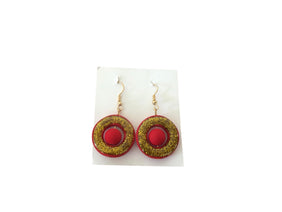 Handmade Red Earrings