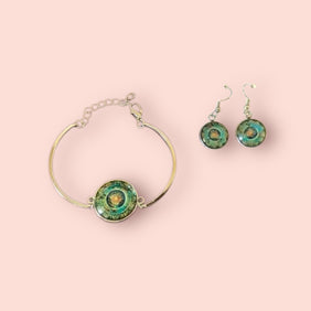 Mary's Creations Handmade Bracelet & Earrings Set - 2