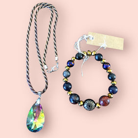 Mary's Creations Handmade Necklace & Bracelet Set
