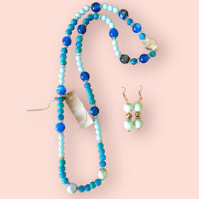 Mary's Creations Handmade Necklace & Earrings Set