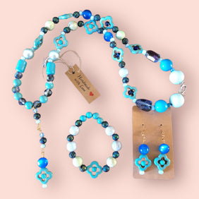 Mary's Creations Handmade Necklace, Bracelet & Earrings Set