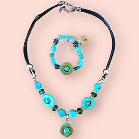 Mary's Creations Handmade Necklace & Bracelet Set