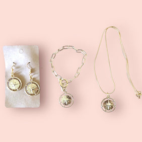 Mary's Creations Handmade Necklace, Bracelet & Earrings Set